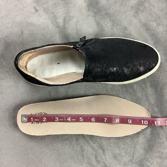 Naturalizer Hawthorn Slip On Sneaker Shoes Women's 10 M Black Leather Croc Snake - Picture 10 of 12